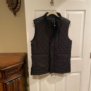 Men's Black Quilted Vest